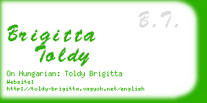 brigitta toldy business card